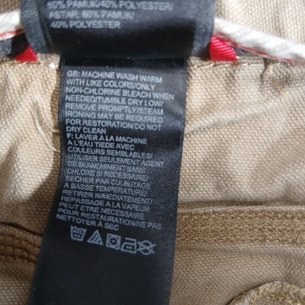 The North Face Carpenter Shorts Heavyweight Canvas Tan Khaki‎ Size 34